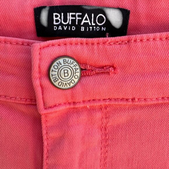 Buffalo David Bitton Havana High-Rise Ankle Skinny Jeans Soft Stretch Pink 14/34 - Picture 3 of 8